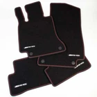 Genuine Mercedes AMG C43 AMG Velour Floor Mats Set Red Stitching W205 C Class