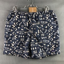Patagonia Baggies Longs 7" Mens Sz L Lined Aquatic Shorts 'New Visions New Navy'
