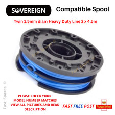 SOVEREIGN GGT600L Spool & Line Strimmer Trimmer TWIN Line 2 x 4.5m FAST POST 0.85 per metre