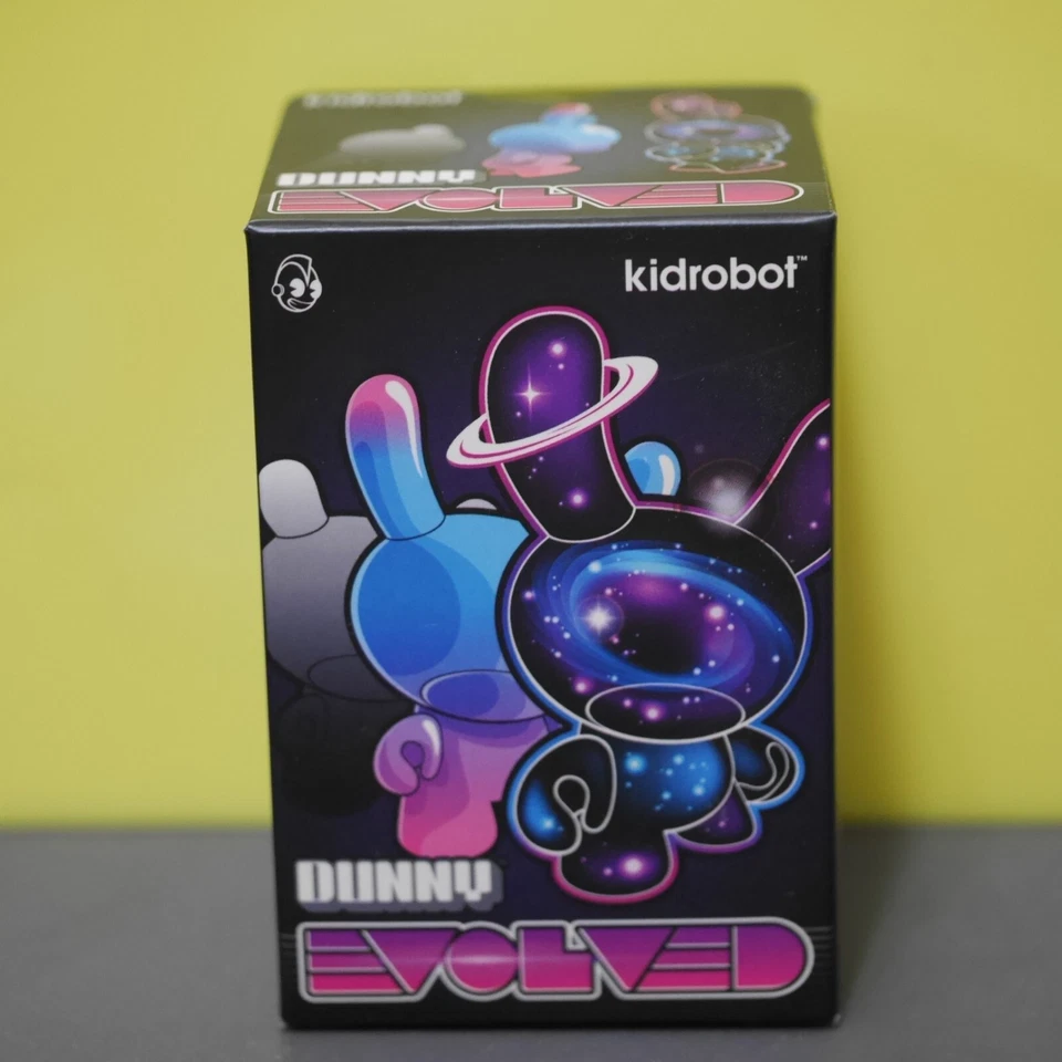 Kidrobot 3"Dunny 2013 Evolved Series Kronk Starry Eyed Shy Blue Wolf Vinyl - Image 3 of 3