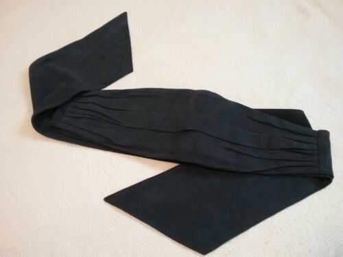 Chanel Suede Belt Tie Belt Blue - Picture 1 of 8