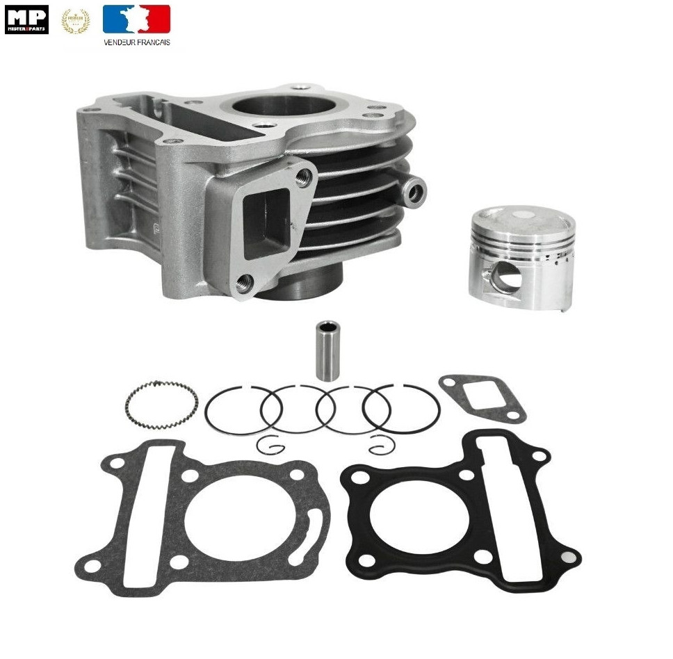Cylindre piston joint KYMCO Agility LINHAI V-Clic 4T 50 haute précision mécanique fonte