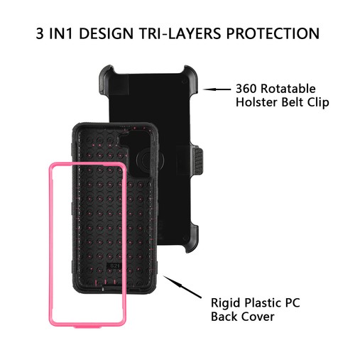 For Samsung Galaxy S21/S21+/S21 Ultra Shockproof Hybrid Case W/Stand Belt Clip - Picture 22 of 29