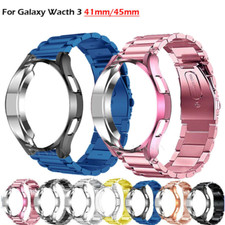 Stainless Steel Watch Band Strap Case For Samsung Galaxy Watch 3 41mm / 45mm