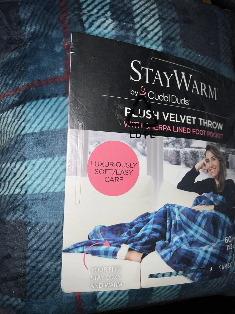 Bedding New Cuddl Duds Soft Plush Velvet Throw Blanket, 40 OFF
