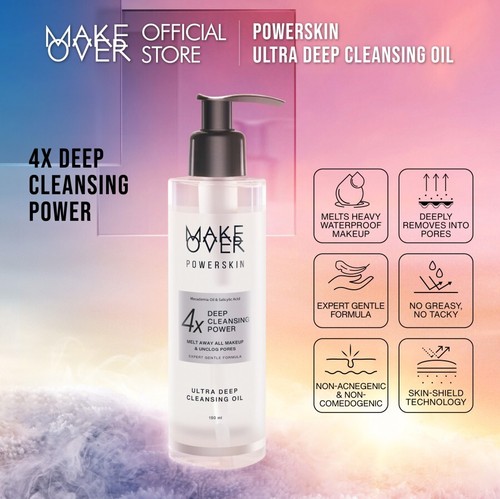 Make Over Powerskin Ultra 4x Deep Cleansing Power Oil 190 ml Free Shipping - Picture 4 of 5