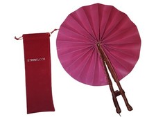 African  Folding Fabric Fan/Ankara /Leather/ Church / Wedding/ Kente /Fabric Fan