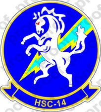 STICKER USN HSC 14 Chargers