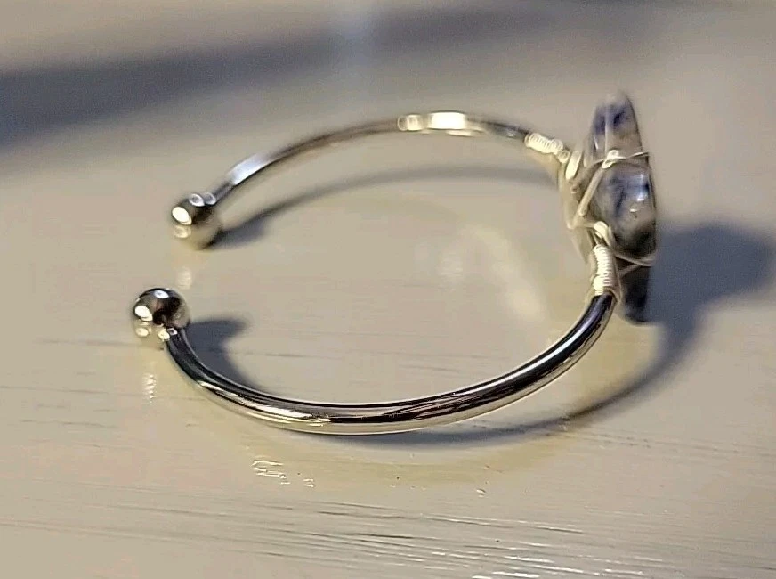 Sodalite Gem Star Bangle Bracelet Reiki Healing Balancing Amulet - Image 4 of 4