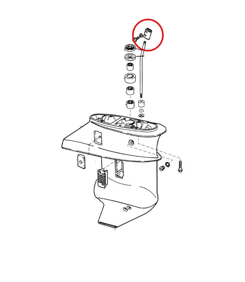 OMC Johnson Evinrude Shift Rod Connector 303794 | 397499 | OEM ...
