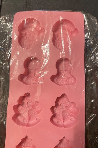 Brandneu Weihnachten Schokoladenform Silikonform Santa Kerze Glocken Baum 2,5 Zoll - Bild 4 von 7