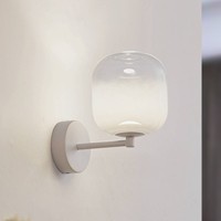 Lucande Led Wandleuchte, Wandlampe Innen 'Avelina' (Modern) In Weiß Aus Glas (1