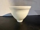 Vtg Original 8"SIGNED Stiffel Ribbed Milk Glass  Lamp Shade Diffuser