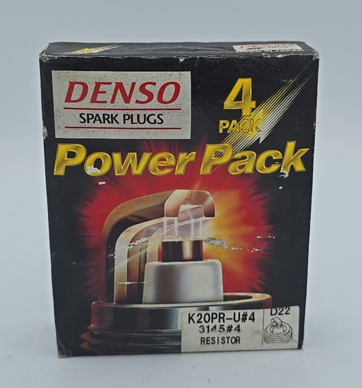 NOS 4 Pack Denso 3145 U-Groove Spark Plugs -D22-K20PR-U SP-08