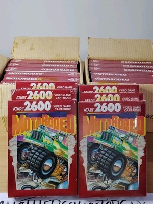 Lot: 18x MotoRodeo (Atari 2600) - Factory Sealed 1990 Ultra Rare Late Release