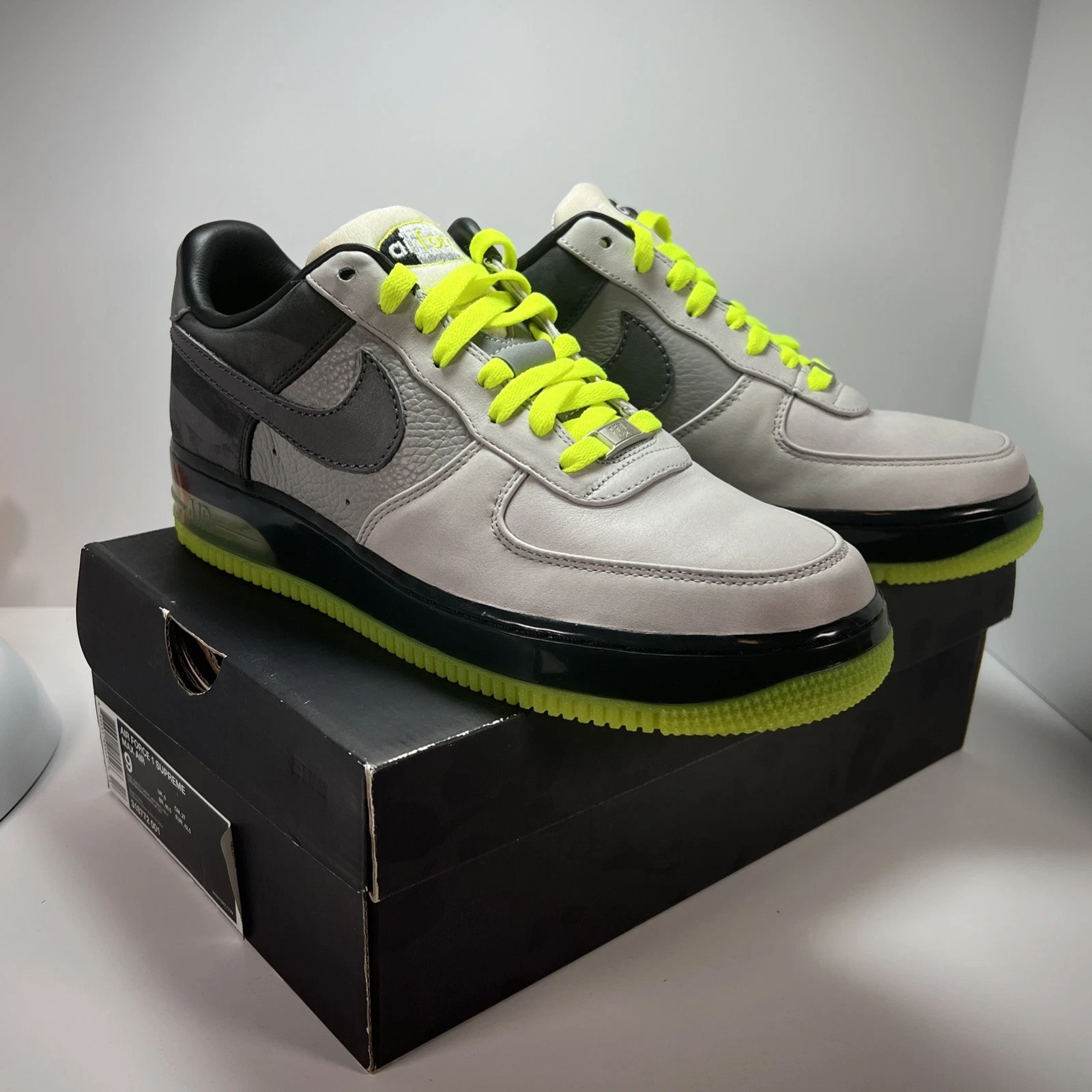 Nike Air Force 1 Supreme Air Max 95 NEON Gris Naturel Homme Taille 9 3M Réfléchissant