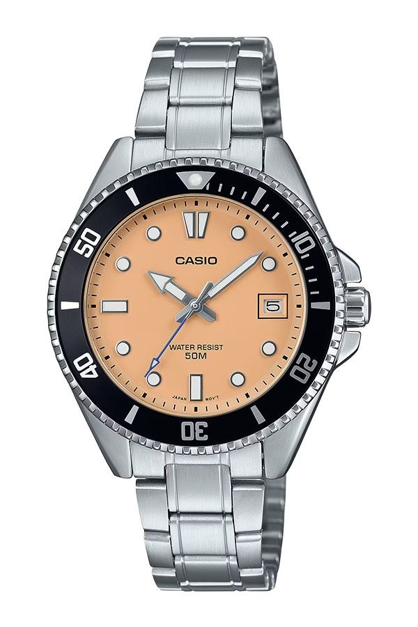 Casio MDV-10D-4A2 Duro Salmon Analog Rotating Bezel Small Size