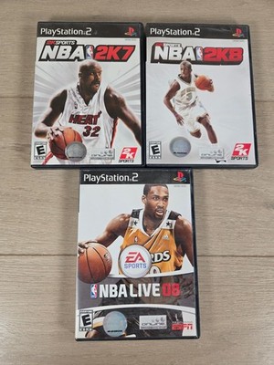 Lot Of 3 PS2 NBA Games NBA 2K7, NBA 2K8 & NBA Live 08 Tested | eBay
