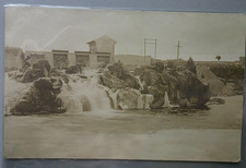 RPPC Postcard AJ Lee Photo Rock Water Fall River Unknown Location AZO