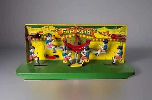 Antique Sunny Andy Fun Fair Wolverine Tin Toy Rare!