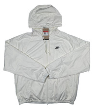 Nike Windrunner Lined Jacket White Hooded Full Zip Men's Size L HV8369-133