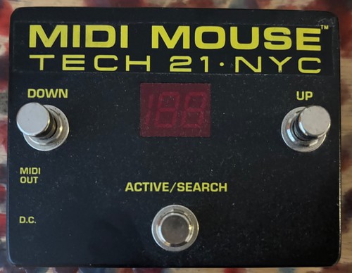Tech 21 NYC MIDI Mouse 3-Button Foot Controller -  Excellent Condition w. Cable