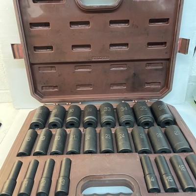 MATCO TOOLS SCDPM266V 26 PC SOCKETS 1/2'' RATCHET 6 POINT - Pre Owned