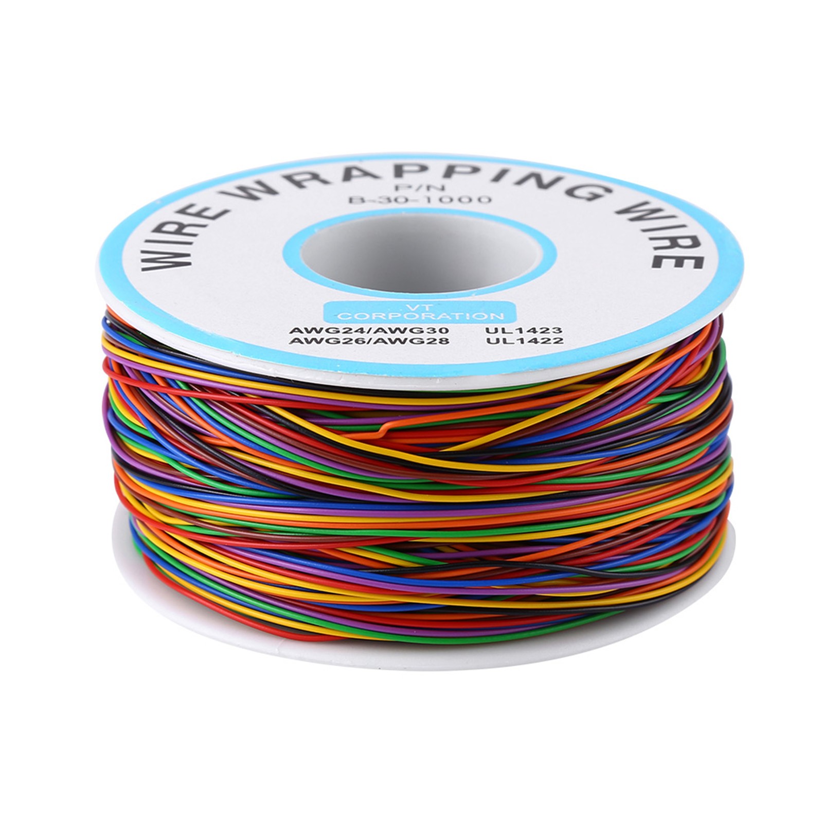 ⁺ Colorful P/N B‑30‑1000 250M 8‑Wire Colored Insulation Wrapping Copper Test.