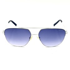 Guess Aviator Sunglasses White GF5065-S-21W Blue Gradient 60-16-140 Vintage Y2K