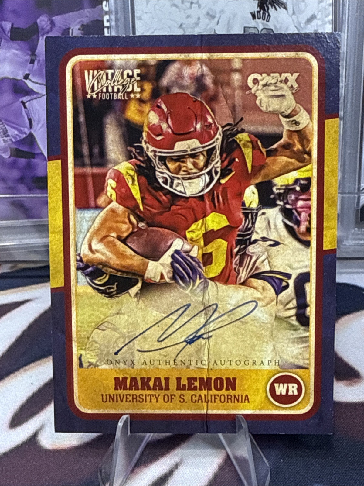2025 Onyx Vintage Makai Lemon 25/25 Blue On Card Auto USC. #VAMALE