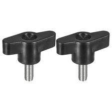 2Pcs Metric 304 Stainless Steel Clamping Screw Knob T Shape Thumb Screws M6x15mm