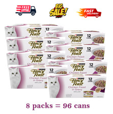 8 Packs -FANCY FEAST WET CAT FOOD - GRILLED CHICKEN, 12 CT, 36 OZ 3.33 per gallon