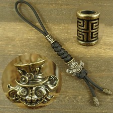 550 paracord Solid Brass paracord beads knife lanyard bead LH162