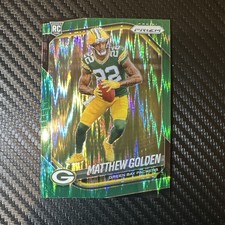 2025 Panini Prizm MATTHEW GOLDEN Rookie Green Flash Prizm RC #326 Packers