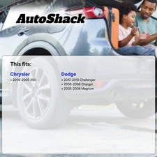 Front Drilled Slotted Brake Rotors Pads Hubs for Dodge Challenger Magnum