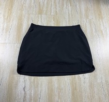 32 Degrees Cool Womens Size XL Black Solid Activewear Skort Elastic Pull On