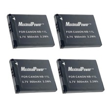 Replace Battery For Canon NB-11L PowerShot A2300 A2400 A2500 ELPH 110 HS 4 Pack
