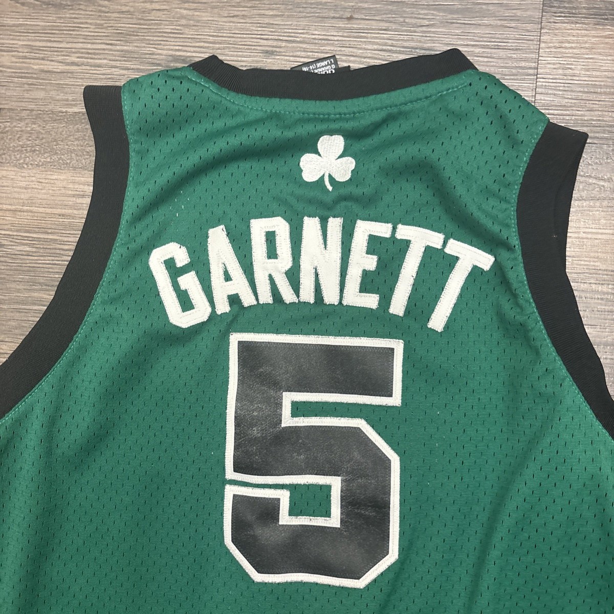 Maillot De Basket Vintage Boston Celtics Kevin Garnett #5 - Taille XL, Officiel Adidas, Occasion