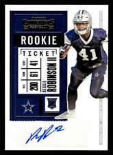 2020 PANINI CONTENDERS REGGIE ROBINSON II 251 MINT RC AUTOGRAPH DALLAS COWBOYS