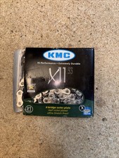 KMC X11 Chain 11-Speed, 118 Links, Silver/Black, Durable Smooth Shifting