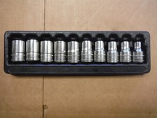 Snap On 10 Piece 12 Point 12 Drive Socket Set Swm10-swm19 R215