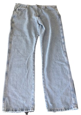 Wrangler Blue Ridge Denim Jeans Relaxed Fit Straight Leg Medium Wash Men's 38x32