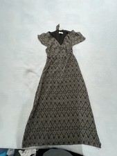 New Loft Elegant Patern Dress with Waist Tie - Size 12