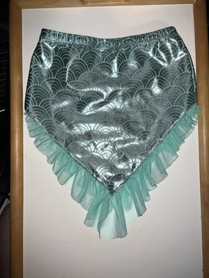 Wonder Nation Girls Teal Turquoise Mermaid Skirt Swim/Bathing Suit Cover Up 4T