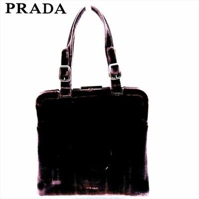 PRADA Authentic Purple Velvet Kiss-Lock Handbag Vintage Preowned c3598s