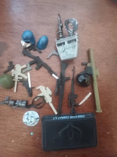 gi joe 25th anniversary Joe and Cobra accessory lot