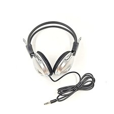 Stylish Small Over-Ear Headphones for Laptops Silver 17 14 8cm ABS Built