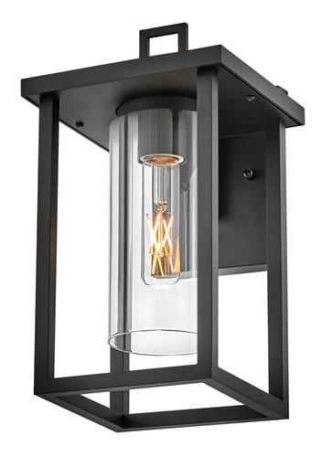 Lark 81420 Mateo 13" Tall Outdoor Wall Sconce - Black - Picture 8 of 9