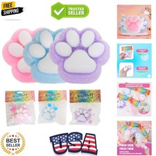 3pcs 3.15in Big Squishy,Cat Paw Squishy Toys,Cute Kawaii fufu Squishies,Stick...