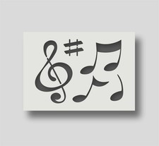Music Note Stencil,  Ideal for Painting and Scrapbooking, Arts & Crafts.